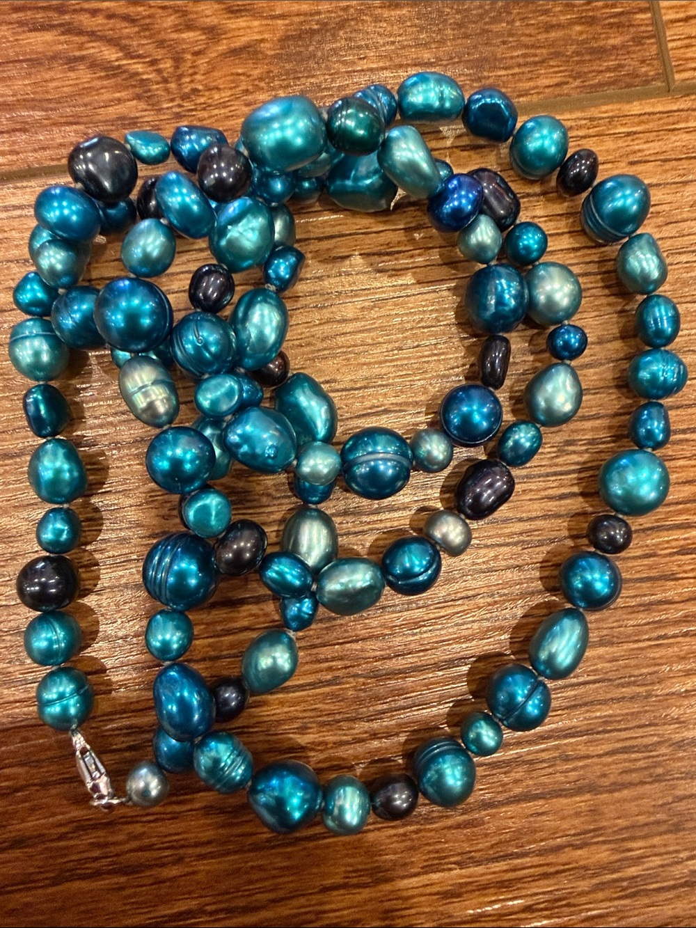 Honora Blue Freshwater Pearl Necklace - Picture 4 of 4